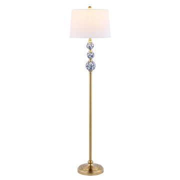Tavira 62.5" Classic Midcentury Iron LED Floor Lamp - JONATHAN Y